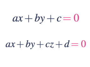 équation cartésienne